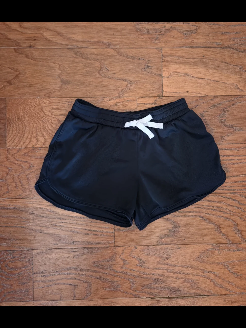 bcg Black Kids Athletic Shorts with White Drawstring 12/14 Large